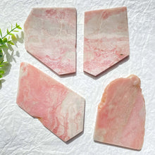 Load image into Gallery viewer, Natural Pink Opal Crystal Slice – Hand Cut Polished Gemstone Slab for Feng Shui &amp; Home Decor