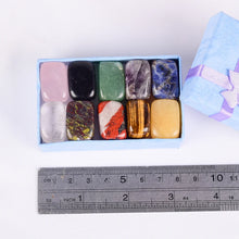 Load image into Gallery viewer, 10PC Set Natural Tumbled Stone 15-20mm Mix Stone And Crystal