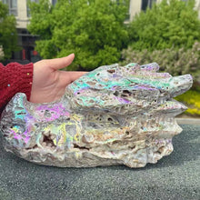 Load image into Gallery viewer, Natural Sphalerite Crystal Dragon Head Carving – Large Mineral Specimen for Collection &amp; Home Decor