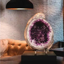 Load image into Gallery viewer, 1PC Random Natural Amethyst Geode Cluster Egg – Natural Amethyst Crystal Mineral Specimen for Collection &amp; Home Decor
