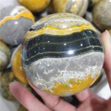 Load image into Gallery viewer, 5-7cm Bumblebee Jasper Sphere for Healing