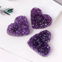 Load image into Gallery viewer, Heart Shaped Natural Healing Amethyst