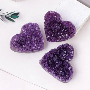 Heart Shaped Natural Healing Amethyst