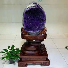 Load image into Gallery viewer, 1PC Random Natural Amethyst Geode Cluster Egg – Natural Amethyst Crystal Mineral Specimen for Collection &amp; Home Decor