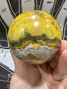 Natural Bumblebee Jasper Healing Stone Sphere