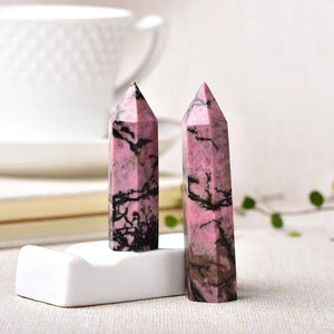 Natural Rhodonite Obelisk