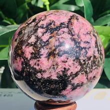 Load image into Gallery viewer, Natural Rhodonite Stone Energy Sphere