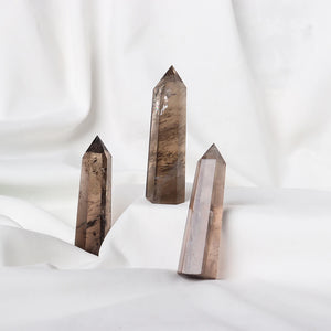 Natural Smoky Crystal Obelisk