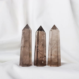 Natural Smoky Crystal Obelisks