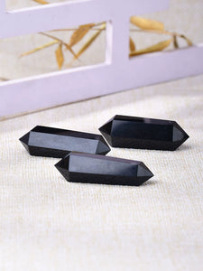 Natural Obsidian Double Point Polished Stone