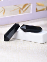 Load image into Gallery viewer, Natural Obsidian Double Point Polished Stone