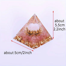 Load image into Gallery viewer, Orgone Energy Pyramid Featuring Rose Quartz