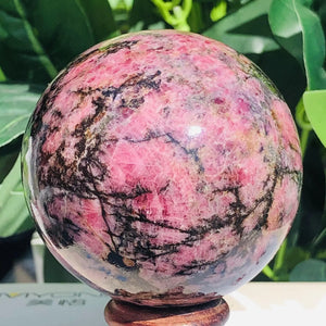 Rhodonite Stone Energy Sphere