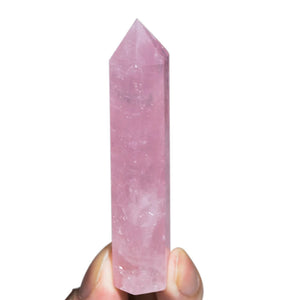 Natural Rose Quartz Crystal Obelisk