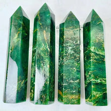 Load image into Gallery viewer, Natural Emerald Crystal Healing Obelisk