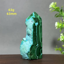 Load image into Gallery viewer, Natural Malachite Free Form Obelisk Raw Mineral Specimen for Healing