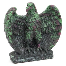Load image into Gallery viewer, 5.6" Eagle Statue Natural Ruby Zoisite Stone Carving Home Decor