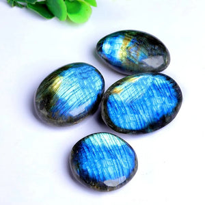 1PCS Natural Blue Moonstone Raw Crystal – Elongated Hand Stone for Reiki, Healing & Energy Work