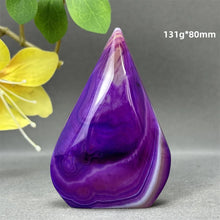 Load image into Gallery viewer, 1PC Natural Mineral Purple Agate Crystal Free Form Torch Home Decor