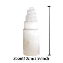Load image into Gallery viewer, Natural White Selenite Gypsum Crystal Tower