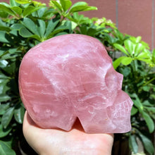 Load image into Gallery viewer, 1PC High-Quality Rose Quartz Skull Carving