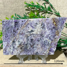 Load image into Gallery viewer, Druzy Sphalerite Crystal Slab Display – Natural Mineral Specimen Slice with Stand for Collection &amp; Home Decor