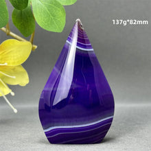 Load image into Gallery viewer, 1PC Natural Mineral Purple Agate Crystal Free Form Torch Home Decor