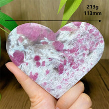 Load image into Gallery viewer, High Quality Natural Pink Tourmaline Smoky Quartz Lepidolite Crystal Heart
