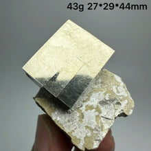 Load image into Gallery viewer, 1PC Natural Spain Pyrite Cube Crystal Specimen for Healing