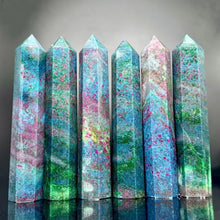 Load image into Gallery viewer, 1PC Natural Ruby Kyanite Crystal Ore Mineral Obelisk for Healing
