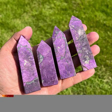 Load image into Gallery viewer, 1PC Natural Purpurite Raw Crystal Obelisk for Healing