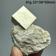 Load image into Gallery viewer, 1PC Natural Spain Pyrite Cube Crystal Specimen for Healing