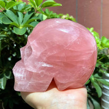 Load image into Gallery viewer, 1PC High-Quality Rose Quartz Skull Carving