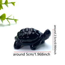 Load image into Gallery viewer, 1PC Obsidian Tortoise Carving
