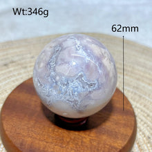Load image into Gallery viewer, Natural Blue Flower Agate Sphere