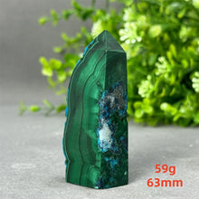 Load image into Gallery viewer, Natural Malachite Free Form Obelisk Raw Mineral Specimen for Healing