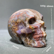 Load image into Gallery viewer, Natural Fantasy Amethyst Skull Carving Home Decor