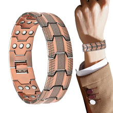 Load image into Gallery viewer, Copper Magnetic Bracelet for Men for Energy Health Benefits