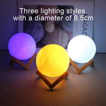 Load image into Gallery viewer, LED Moon Crystal Display Light – Galaxy Night Lamp for Bedroom Decor, Gift &amp; Home Decoration