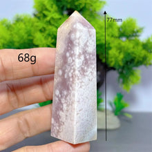 Load image into Gallery viewer, 1PC Natural Pink Flower Agate Obelisk for Healing