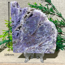 Load image into Gallery viewer, Druzy Sphalerite Crystal Slab Display – Natural Mineral Specimen Slice with Stand for Collection &amp; Home Decor