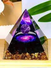 Load image into Gallery viewer, 1PC Relieve Stress and Attract Wealth Amethyst Crystal Ball Pyramid