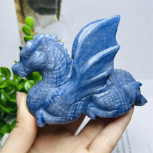 Load image into Gallery viewer, 1PC Natural Blue Aventurine Dragon Carving