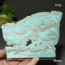 Load image into Gallery viewer, Natural Hemimorphite Mineral Raw Crystal Slice Home Decor