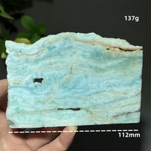 Load image into Gallery viewer, Natural Hemimorphite Mineral Raw Crystal Slice Home Decor