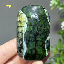 Load image into Gallery viewer, 1PC Natural Dragon Pattern Agate Palm Stone Polished
