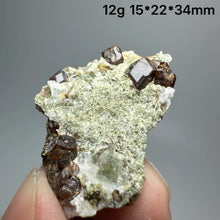 Load image into Gallery viewer, 1PC Natural Dark Brown Andradite Garnet Cluster Raw Crystal Mineral Specimen Home Decor