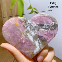 Load image into Gallery viewer, High Quality Natural Pink Tourmaline Smoky Quartz Lepidolite Crystal Heart