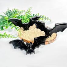 Load image into Gallery viewer, 1PC Natural Black Obsidian Bat Carving