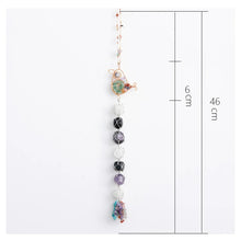 Load image into Gallery viewer, Natural Crystal Wind Chime Pendant – Raw Gemstone Hanging Display for Home, Room &amp; Wedding Decor